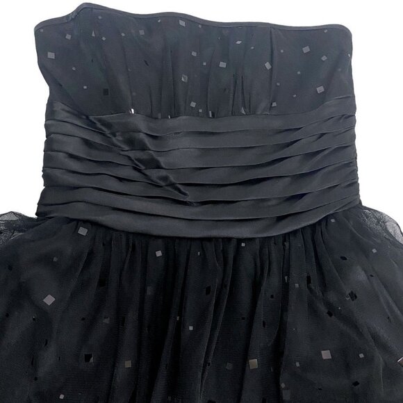 MORGAN & CO. Black Strapless Dress Size 5/6 Party Prom Mini Dress - Picture 5 of 11